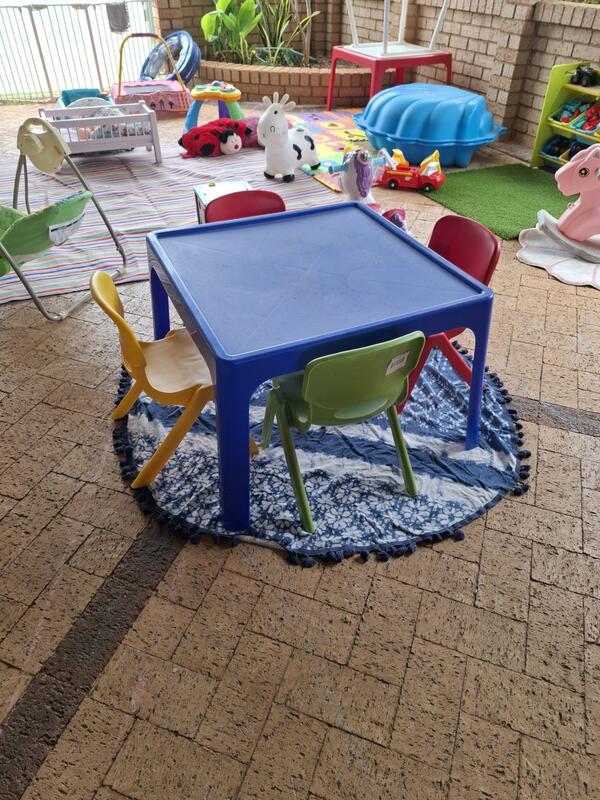 Children's activity table at Aunty Joy's Place family day care Perth Hills